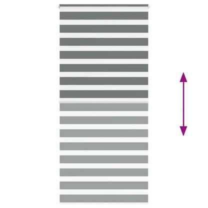 Doppelrollo Dunkelgrau 115x200 cm Stoffbreite 110,9 cm Polyester