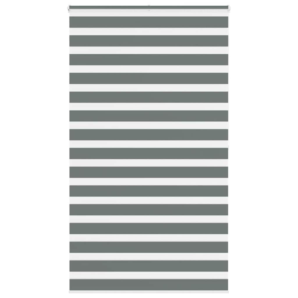 vidaXL Doppelrollo Dunkelgrau 120x200 cm Stoffbreite 115,9 cm Polyester