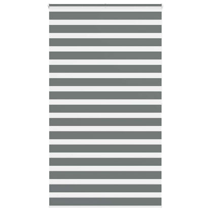 vidaXL Doppelrollo Dunkelgrau 130x200 cm Stoffbreite 125,9 cm Polyester