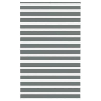 vidaXL Doppelrollo Dunkelgrau 145x200 cm Stoffbreite 140,9 cm Polyester