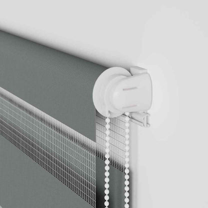 Doppelrollo Dunkelgrau 150x200 cm Stoffbreite 145,9 cm Polyester