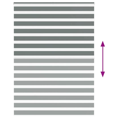 Doppelrollo Dunkelgrau 155x200 cm Stoffbreite 150,9 cm Polyester