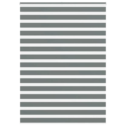 vidaXL Doppelrollo Dunkelgrau 160x200 cm Stoffbreite 155,9 cm Polyester