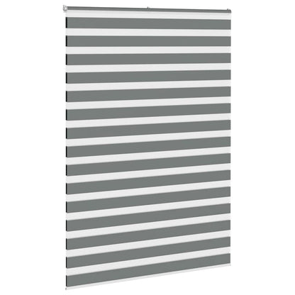 vidaXL Doppelrollo Dunkelgrau 160x200 cm Stoffbreite 155,9 cm Polyester