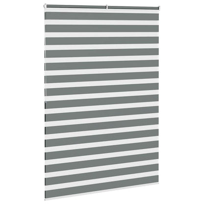 vidaXL Doppelrollo Dunkelgrau 160x200 cm Stoffbreite 155,9 cm Polyester