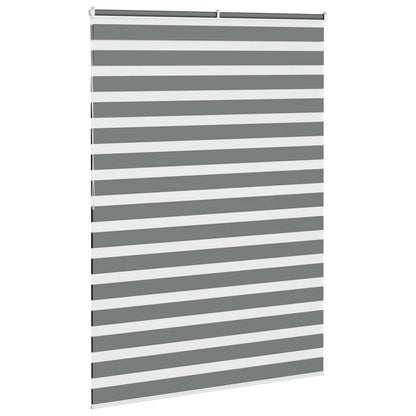 vidaXL Double store enrouleur gris foncé 165x200 cm largeur tissu 160,9 cm Polyester