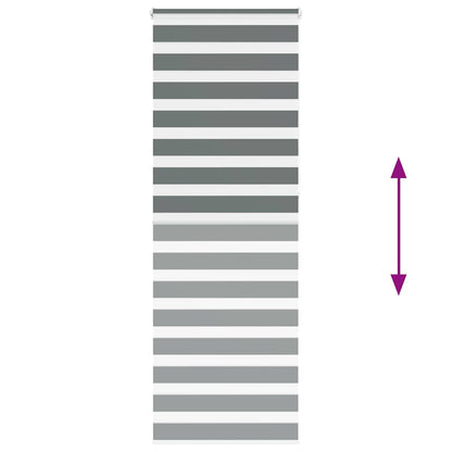 Doppelrollo Dunkelgrau 75x230 cm Stoffbreite 70,9 cm Polyester