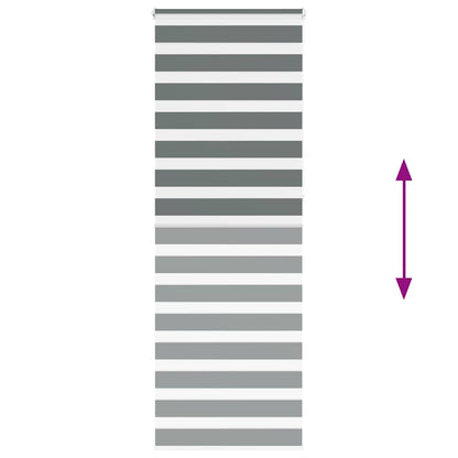 Doppelrollo Dunkelgrau 90x230 cm Stoffbreite 85,9 cm Polyester