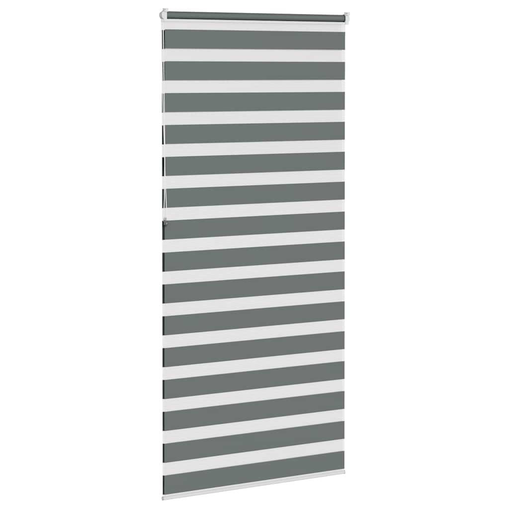 vidaXL Double store enrouleur gris foncé 110x230 cm largeur du tissu 105,9 cm polyester