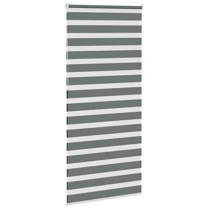 vidaXL Double store enrouleur gris foncé 110x230 cm largeur du tissu 105,9 cm polyester