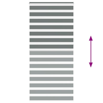 Doppelrollo Dunkelgrau 110x230 cm Stoffbreite 105,9 cm Polyester