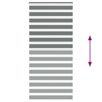 Doppelrollo Dunkelgrau 115x230 cm Stoffbreite 110,9 cm Polyester