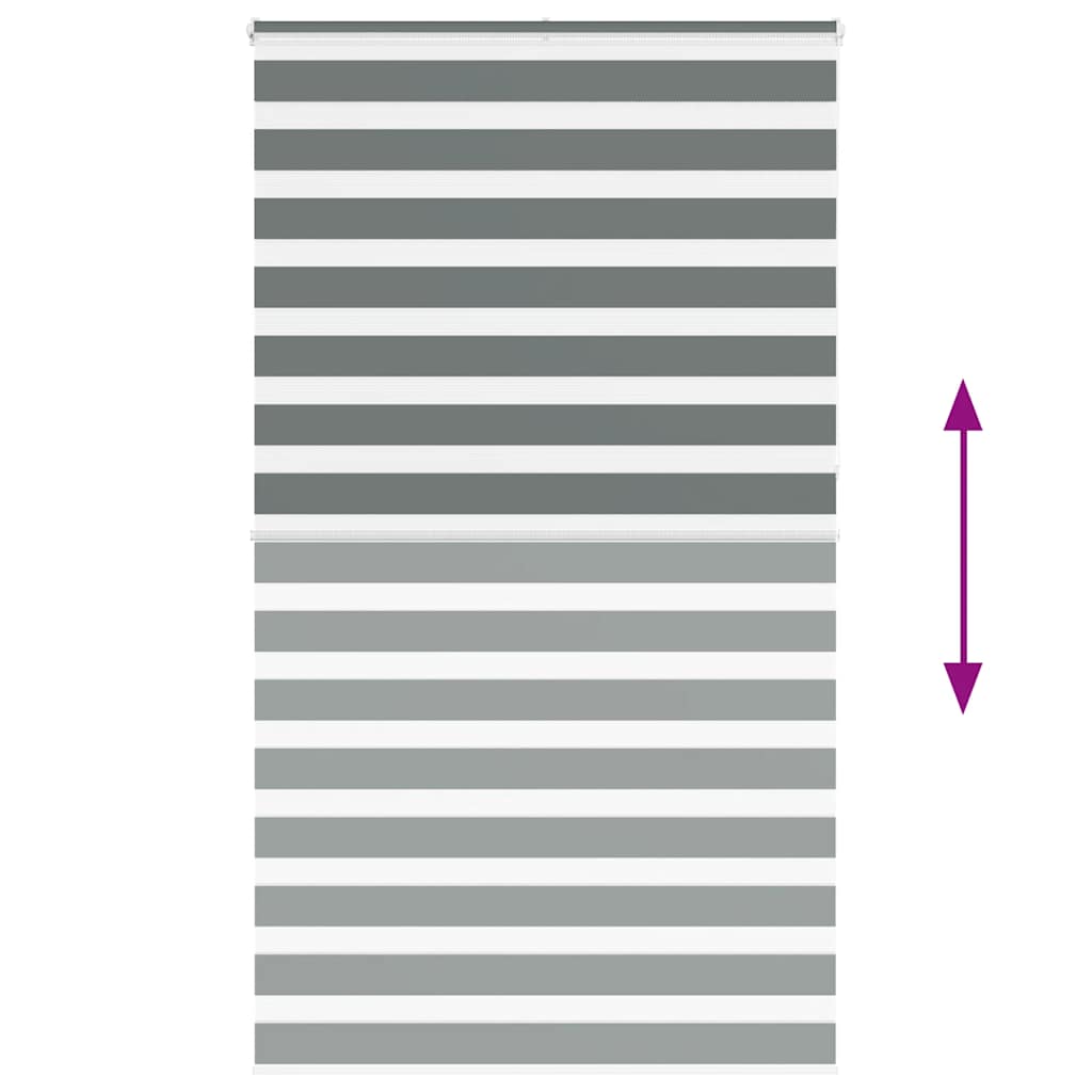 Doppelrollo Dunkelgrau 120x230 cm Stoffbreite 115,9 cm Polyester