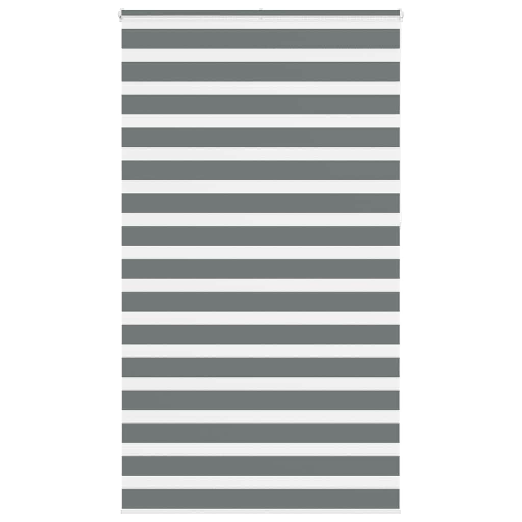 vidaXL Doppelrollo Dunkelgrau 130x230cm Stoffbreite 125,9 cm Polyester