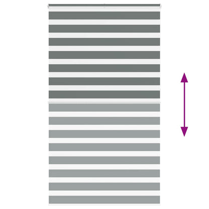 Doppelrollo Dunkelgrau 135x230 cm Stoffbreite 130,9 cm Polyester