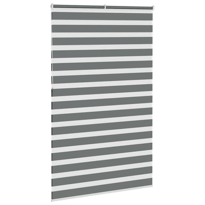 vidaXL Doppelrollo Dunkelgrau 145x230cm Stoffbreite 140,9 cm Polyester