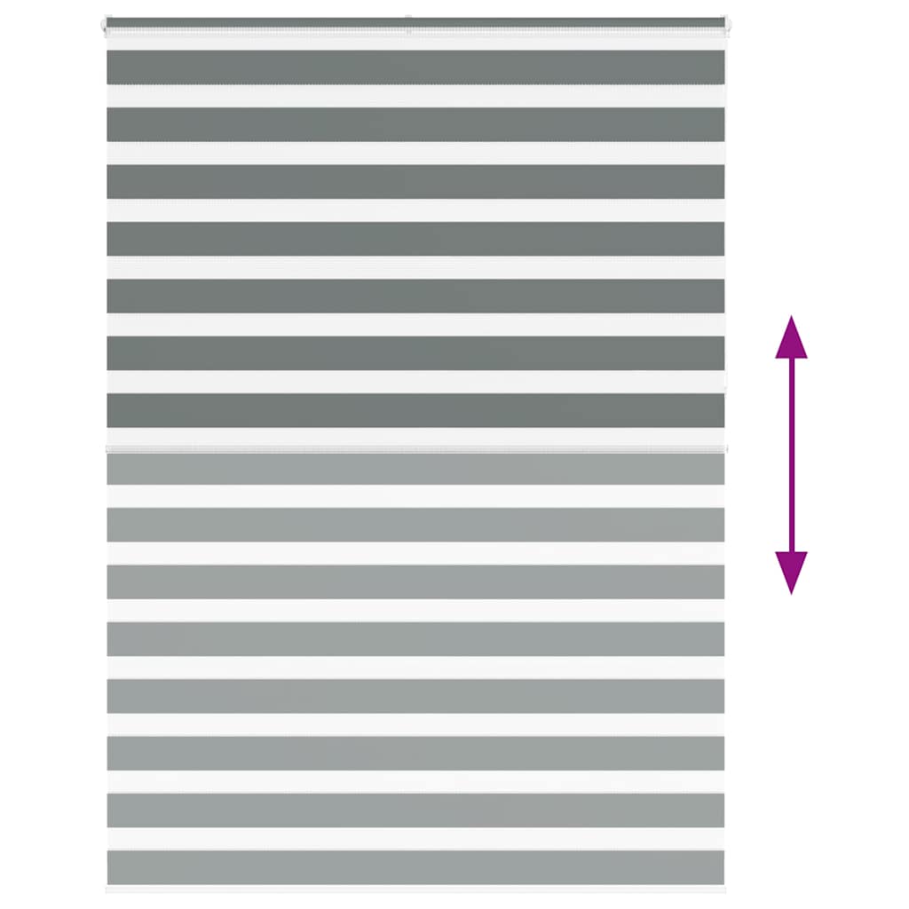 Doppelrollo Dunkelgrau 155x230 cm Stoffbreite 150,9 cm Polyester