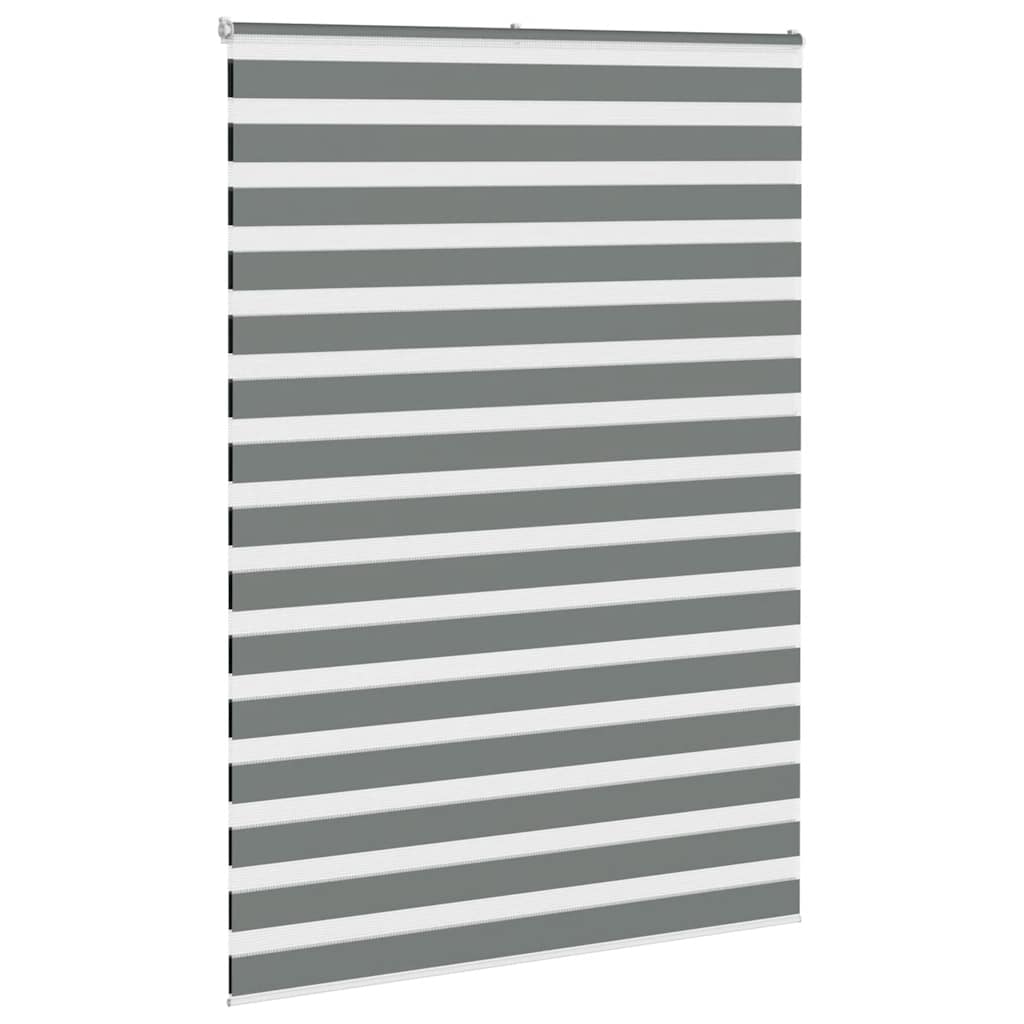 vidaXL Doppelrollo Dunkelgrau 160x230cm Stoffbreite 155,9 cm Polyester
