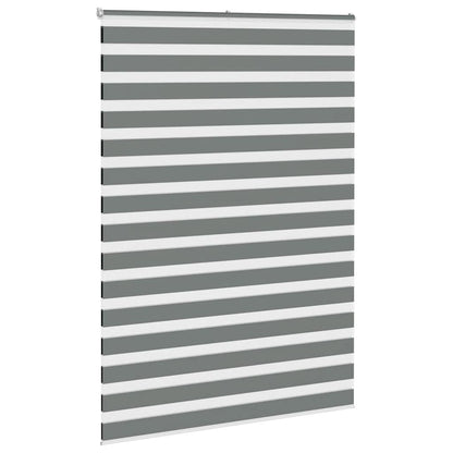 vidaXL Doppelrollo Dunkelgrau 160x230cm Stoffbreite 155,9 cm Polyester