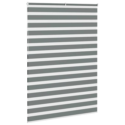 vidaXL Doppelrollo Dunkelgrau 160x230cm Stoffbreite 155,9 cm Polyester