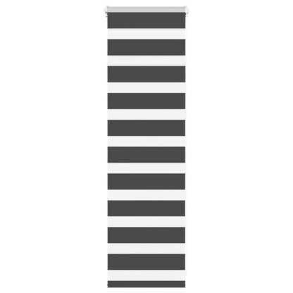 Doppelrollo Schwarz 50x100 cm Stoffbreite 45,9 cm Polyester