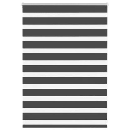 Doppelrollo Schwarz 95x100 cm Stoffbreite 90,9 cm Polyester