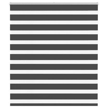 Doppelrollo Schwarz 120x100 cm Stoffbreite 115,9 cm Polyester