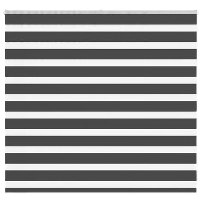 vidaXL Double Store Enrouleur Jour Nuit Noir 155x100 cm Largeur du tissu 150,9 cm Polyester