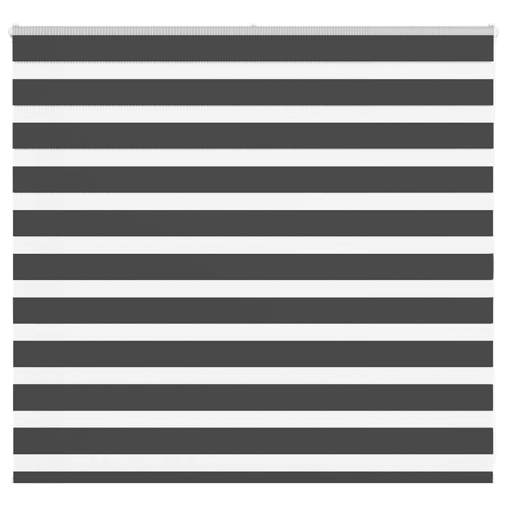 vidaXL Doppelrollo Schwarz 160x100 cm Stoffbreite 155,9 cm Polyester