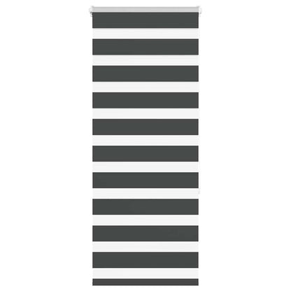 Doppelrollo Schwarz 55x150 cm Stoffbreite 50,9 cm Polyester