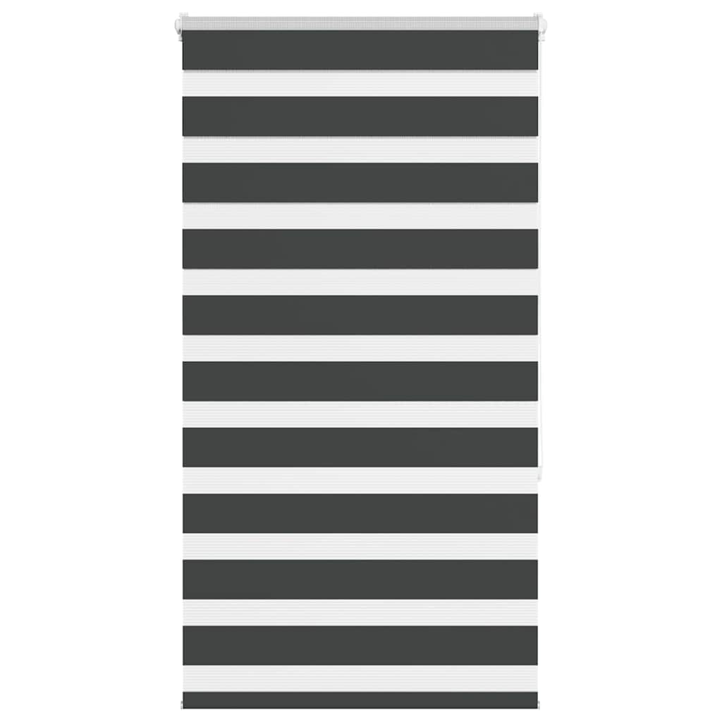 Doppelrollo Schwarz 70x150 cm Stoffbreite 65,9 cm Polyester