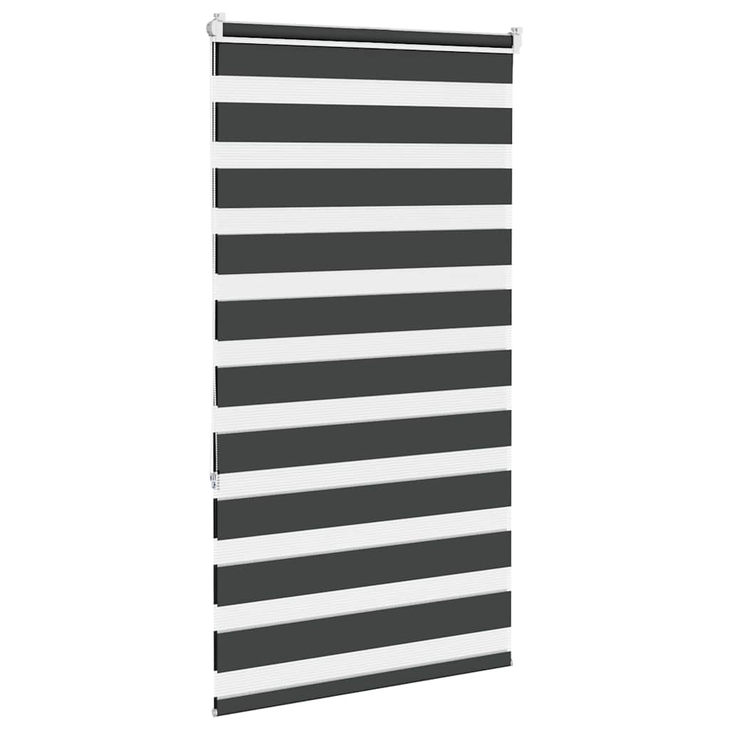 vidaXL Store enrouleur double noir 70x150 cm Largeur du tissu 65,9 cm Polyester