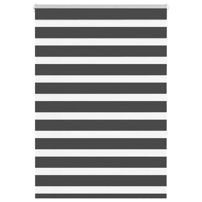 vidaXL Doppelrollo Schwarz 110x150 cm Stoffbreite 105,9 cm Polyester