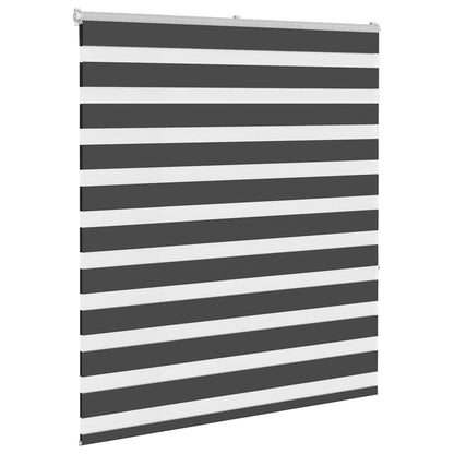 vidaXL Double Store Enrouleur Noir 130x150 cm Largeur du tissu 125,9 cm Polyester