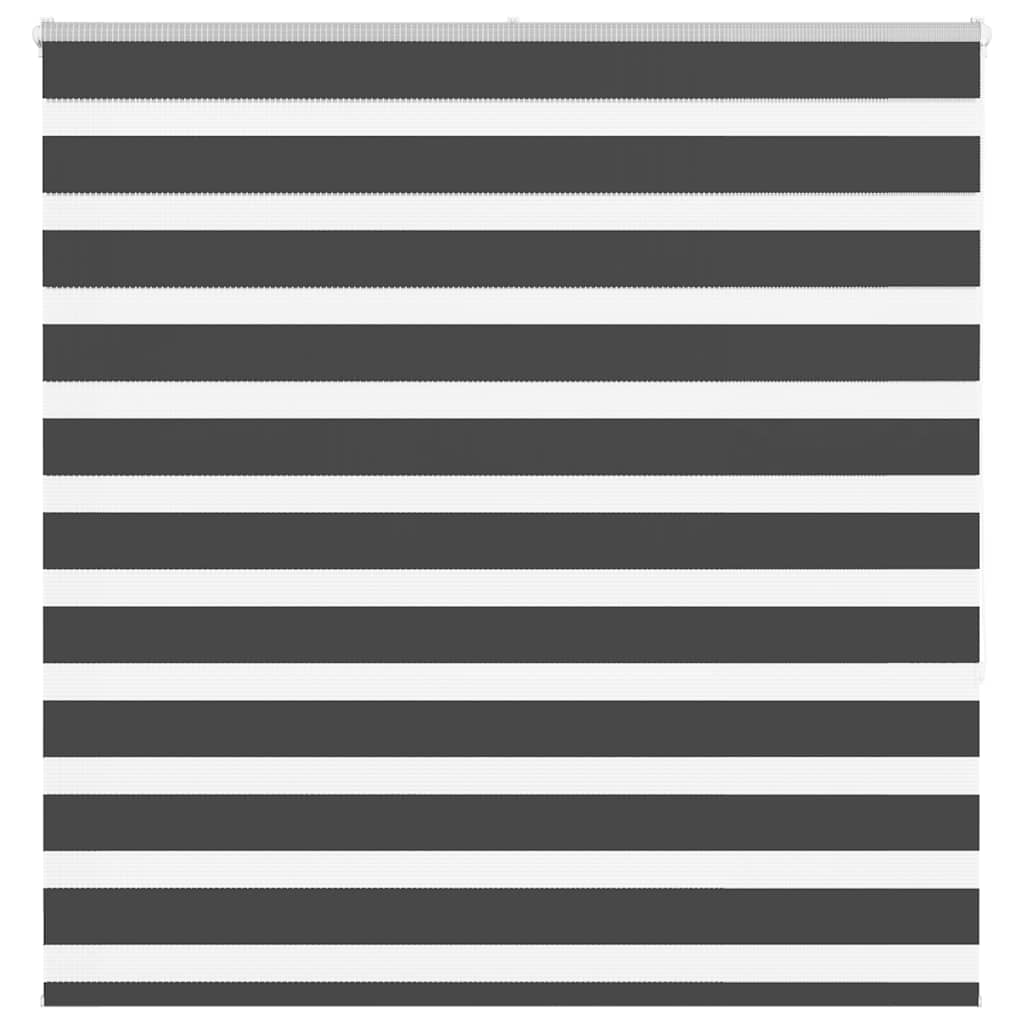 vidaXL Doppelrollo Schwarz 145x150 cm Stoffbreite 140,9 cm Polyester