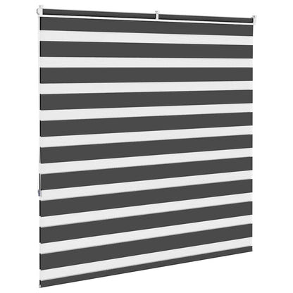 vidaXL Doppelrollo Schwarz 150x150 cm Stoffbreite 145,9 cm Polyester