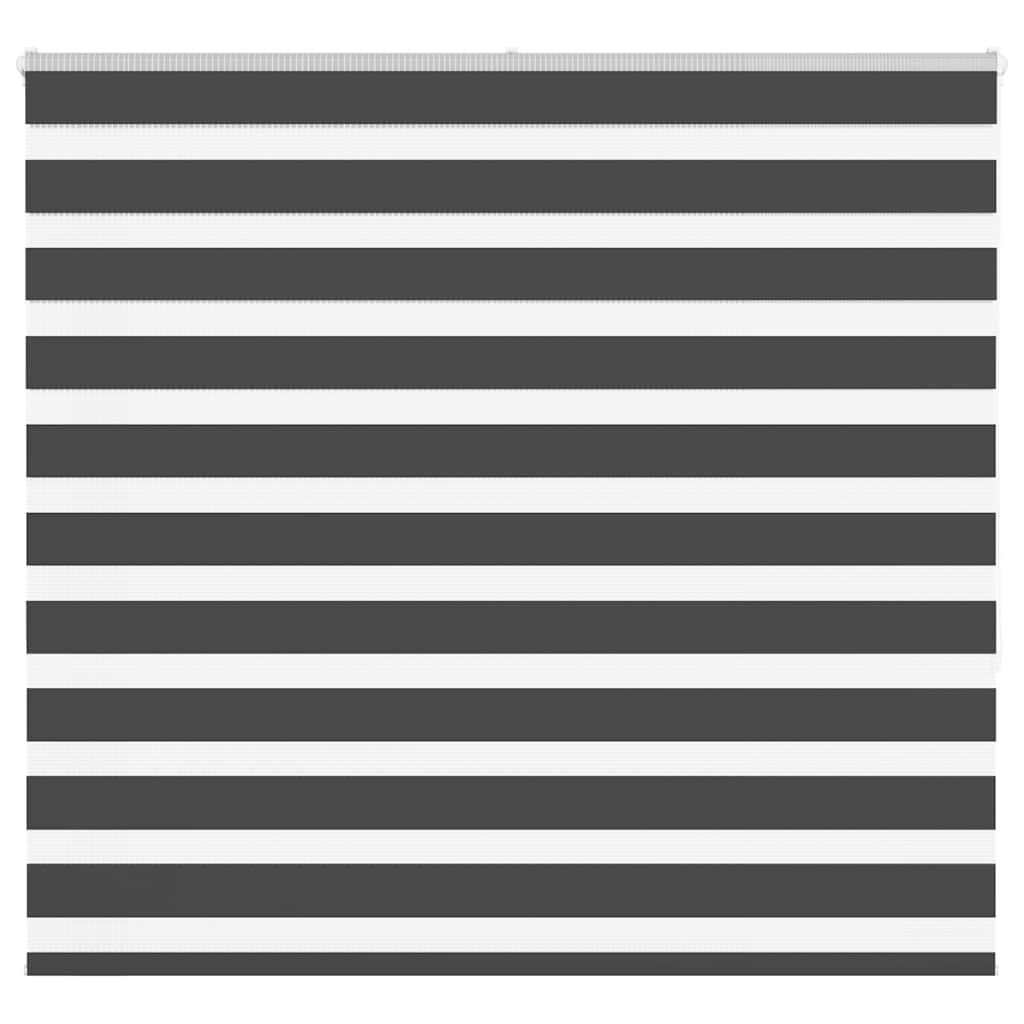 vidaXL Doppelrollo Schwarz 155x150 cm Stoffbreite 150,9 cm Polyester