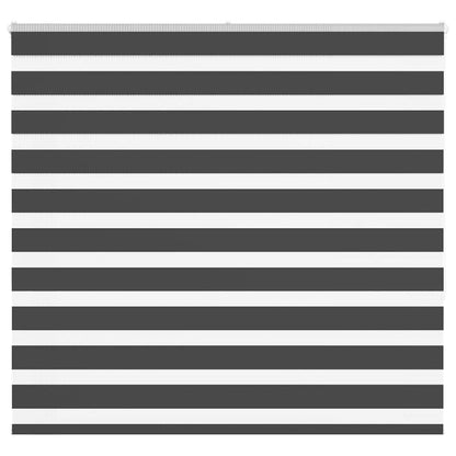 vidaXL Doppelrollo Schwarz 155x150 cm Stoffbreite 150,9 cm Polyester