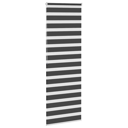 vidaXL Store double noir 70x200 cm Largeur du tissu 65,9 cm Polyester