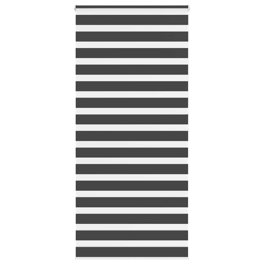 vidaXL Store enrouleur double noir 95x200 cm largeur tissu 90,9 cm polyester