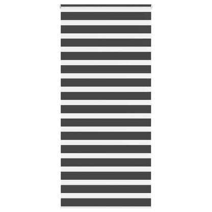 vidaXL Doppelrollo Schwarz 100x200 cm Stoffbreite 95,9 cm Polyester