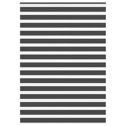 vidaXL Doppelrollo Schwarz 155x200 cm Stoffbreite 150,9 cm Polyester