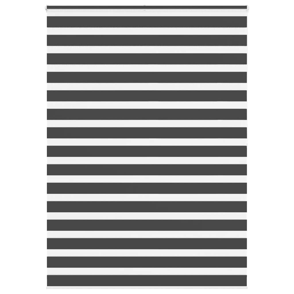 vidaXL Store Enrouleur Jour Nuit Noir 160x200 cm Largeur du tissu 155,9 cm Polyester