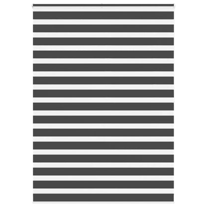 Doppelrollo Schwarz 165x200 cm Stoffbreite 160,9 cm Polyester