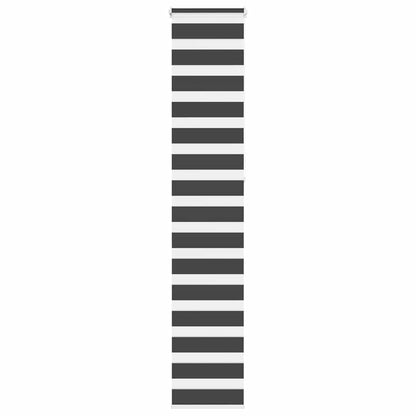 Doppelrollo Schwarz 45x230 cm Stoffbreite 40,9 cm Polyester