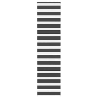 vidaXL Doppelrollo Schwarz 50x230 cm Stoffbreite 45,9 cm Polyester