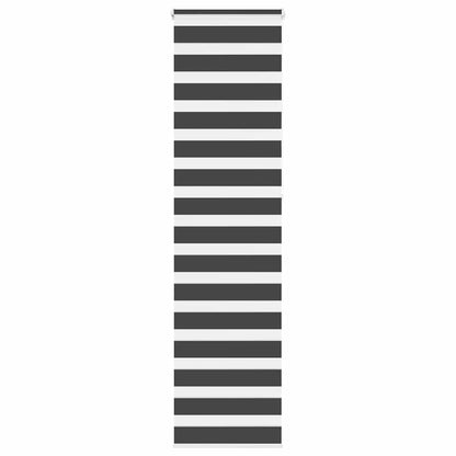 vidaXL Doppelrollo Schwarz 60x230 cm Stoffbreite 55,9 cm Polyester