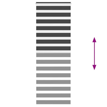 Doppelrollo Schwarz 70x230 cm Stoffbreite 65,9 cm Polyester