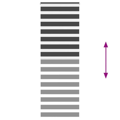 Doppelrollo Schwarz 90x230 cm Stoffbreite 85,9 cm Polyester