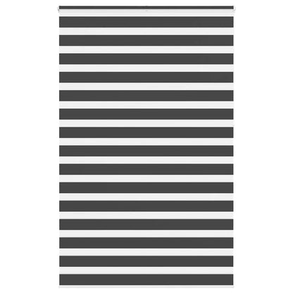 vidaXL Doppelrollo Schwarz 145x230 cm Stoffbreite 140,9 cm Polyester